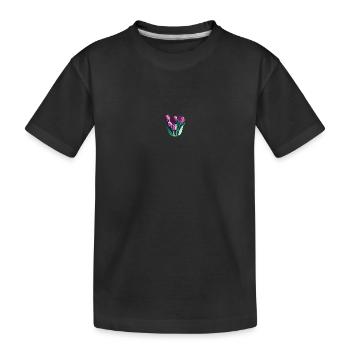 Blumen Blumenstrauß Floristik - Kinder Premium Bio T-Shirt - Schwarz - Vorne