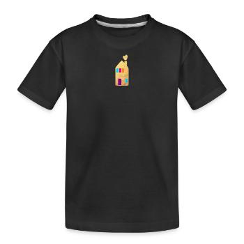 Maison Or Fenêtre Coeurs Maison Maison Hygge - T-shirt bio Premium Enfant - noir - Devant
