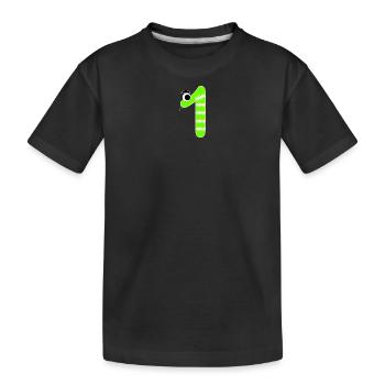 Numéro 1 Snake Kids - T-shirt bio Premium Enfant - noir - Devant