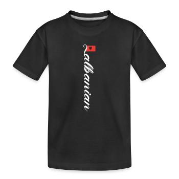 Albanie - T-shirt bio Premium Enfant - noir - Devant
