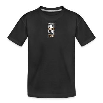 un désir ne change rien une décision change tout - T-shirt bio Premium Enfant - noir - Devant