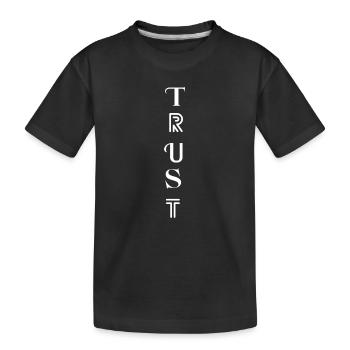 CONFIANCE – Faites confiance à votre chemin - T-shirt bio Premium Enfant - noir - Devant