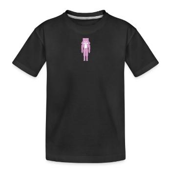 Casse-Noisette Noël coeurs roses symbole de Noël - T-shirt bio Premium Enfant - noir - Devant