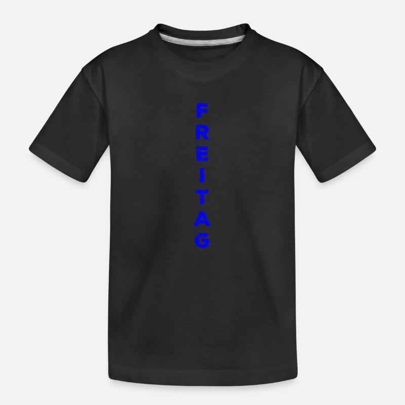 Freitag - blau - Kinder Premium Bio T-Shirt - Schwarz