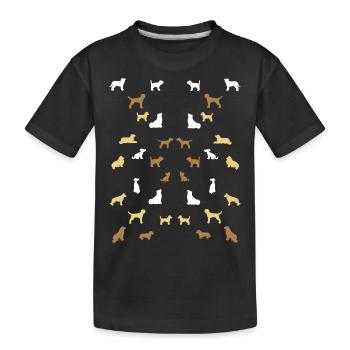 Balanced dogs - Kids' Premium Organic T-Shirt - black - Front