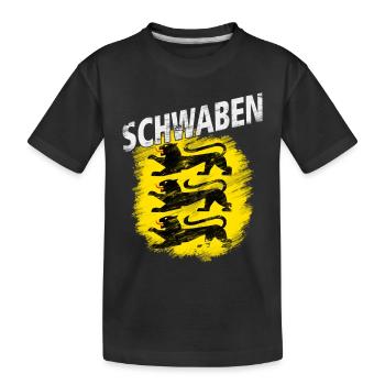 Schwaben - Kinder Premium Bio T-Shirt - Schwarz - Vorne