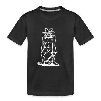 Freies Radikal (weiß) - Kinder Premium Bio T-Shirt - Schwarz - Vorne