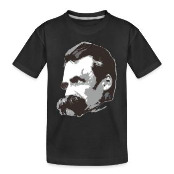 Nietzsche (3farbig) - Kinder Premium Bio T-Shirt - Schwarz - Vorne