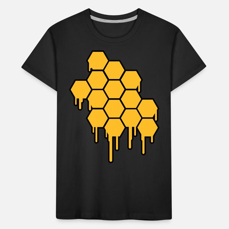 Honeycombs Pattern Kids' Premium Organic T-Shirt