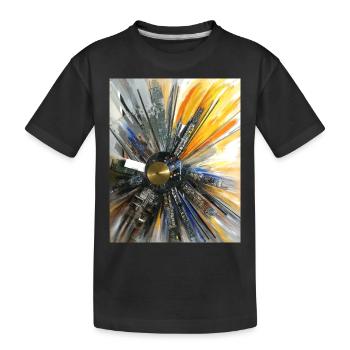 Computer Sonne - Skulptur von Ilona Jentsch - Kinder Premium Bio T-Shirt - Schwarz - Vorne