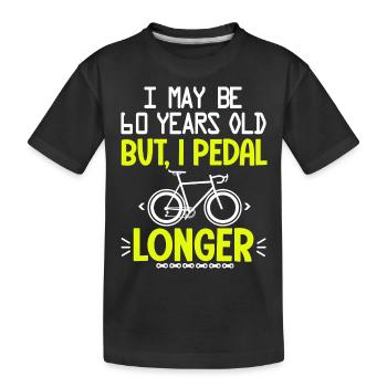 60 Jahre Jubiläum Radfahren 60 Jahre - Kinder Premium Bio T-Shirt - Schwarz - Vorne