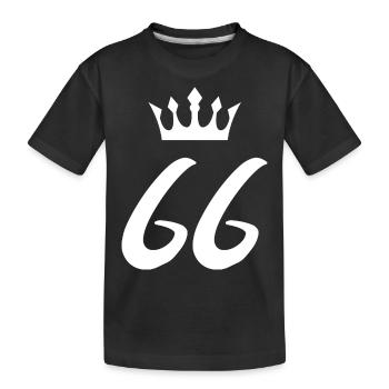 66 Couronne numérique - T-shirt bio Premium Enfant - noir - Devant