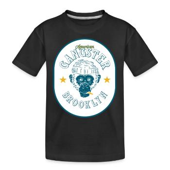 Brooklyn Gangsters - Kids' Premium Organic T-Shirt - black - Front