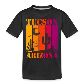 Tucson Arizona - Kinder Premium Bio T-Shirt - Schwarz - Vorne