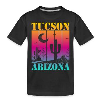 Tucson Arizona - Kinder Premium Bio T-Shirt - Schwarz - Vorne