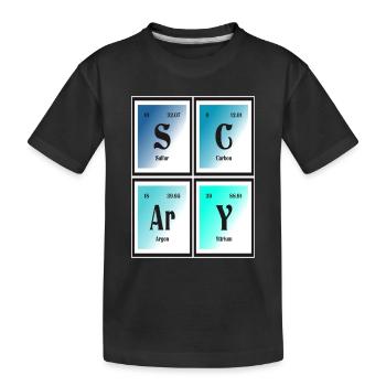 | effrayante Tableau périodique des éléments - T-shirt bio Premium Enfant - noir - Devant