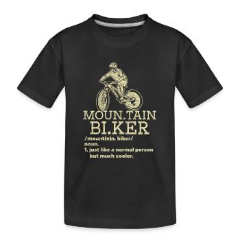 Trail Rider - Kids' Premium Organic T-Shirt - black - Front