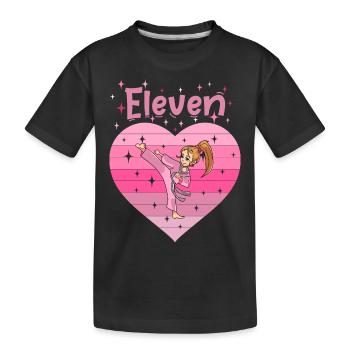 11. Geburtstag Tochter Mädchen Kampfsport Judo - Kinder Premium Bio T-Shirt - Schwarz - Vorne