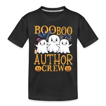 Author uu Funny Author - Kids' Premium Organic T-Shirt - black - Front