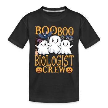Biologiste uu Drôle de biologiste - T-shirt bio Premium Enfant - noir - Devant