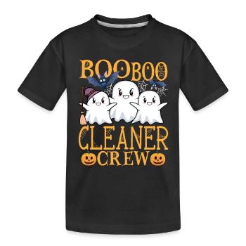 Reinigungskraft Putzfrau Reiniger Spruch - Kinder Premium Bio T-Shirt - Schwarz - Vorne