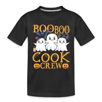 Cuisinier uu Drôle cuisinier - T-shirt bio Premium Enfant - noir - Devant