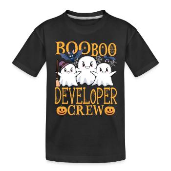 Developer Software Developer Computer Scientist Coder - Kids' Premium Organic T-Shirt - black - Front