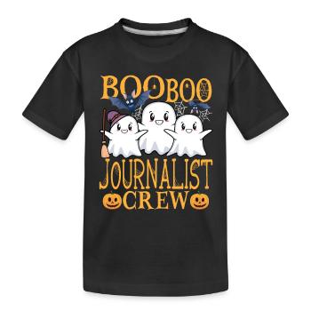 Journalist uu Lustiger Journalist - Kinder Premium Bio T-Shirt - Schwarz - Vorne