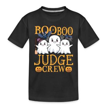 Juge uu Drôle de juge - T-shirt bio Premium Enfant - noir - Devant