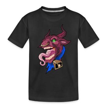 Chèvre hurlante - Chèvre hurlante - Chèvre de Thor - T-shirt bio Premium Enfant - noir - Devant