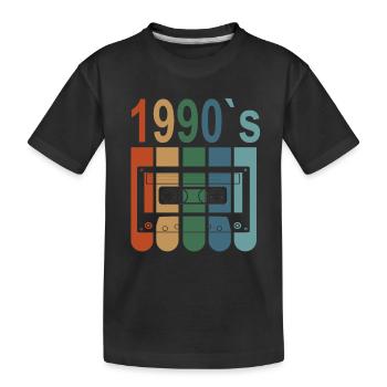 Best Of 1990 32. Geburtstag 32 Jahre Geburtstag - Kinder Premium Bio T-Shirt - Schwarz - Vorne
