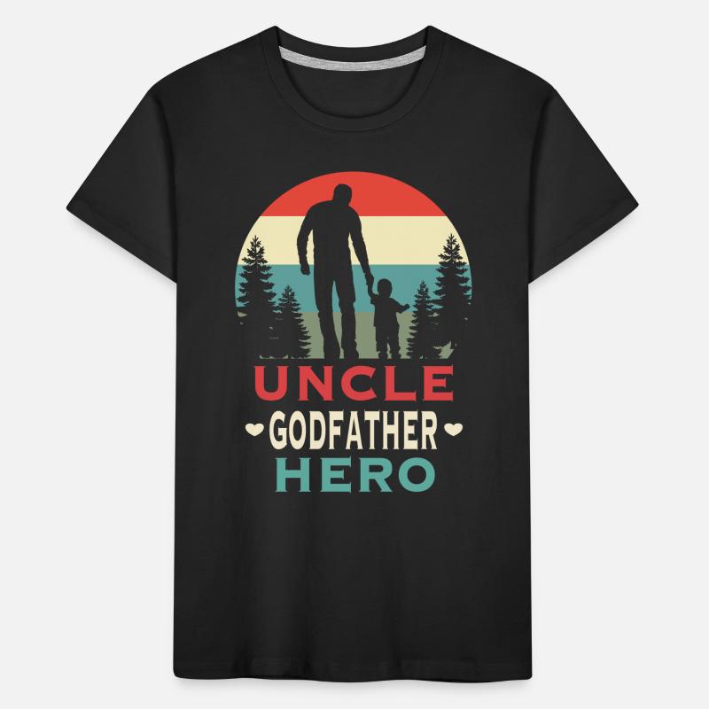 Patenonkel Onkel Pate Taufpate Taufe Retro Spruch Kinder Premium Bio T-Shirt