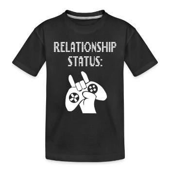 Game Player Relationship Controller Online Graphics - Kids' Premium Organic T-Shirt - black - Front
