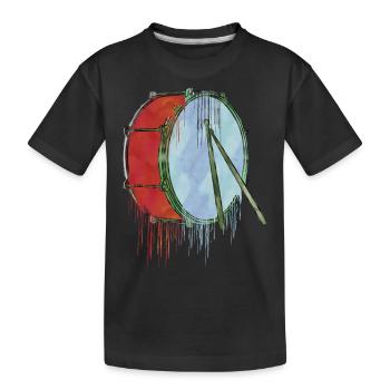 encre de tambour - T-shirt bio Premium Enfant - noir - Devant