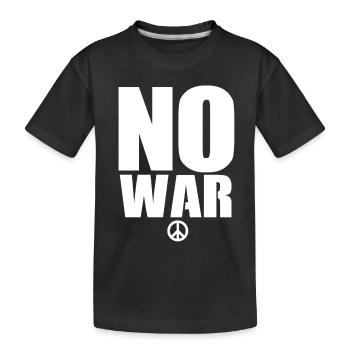 No War - Kids' Premium Organic T-Shirt - black - Front