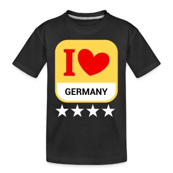 Allemagne - T-shirt bio Premium Enfant - noir - Devant
