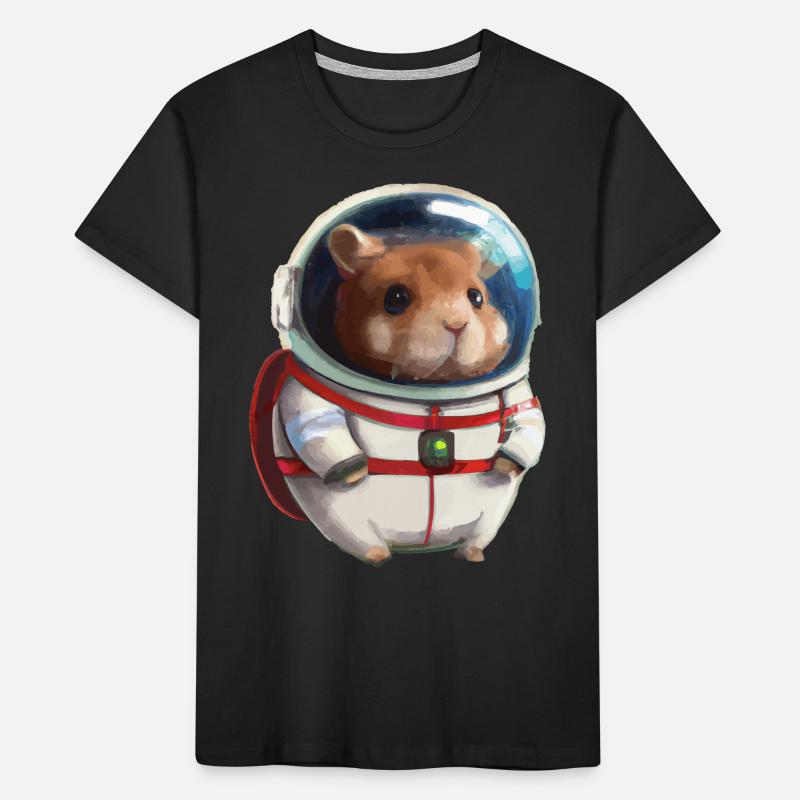 Hamster en combinaison spatiale astronaute T-shirt bio Premium Enfant