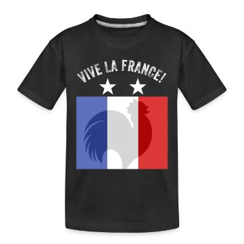 France - T-shirt bio Premium Enfant - noir - Devant