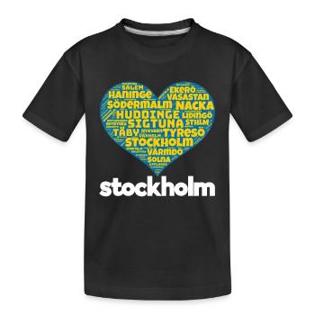 Stockholm - T-shirt bio Premium Enfant - noir - Devant