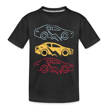 Voiture électrique E-car - T-shirt bio Premium Enfant - noir - Devant