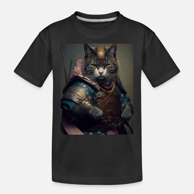 Chatmurai 6 - Kinder Premium Bio T-Shirt - Schwarz