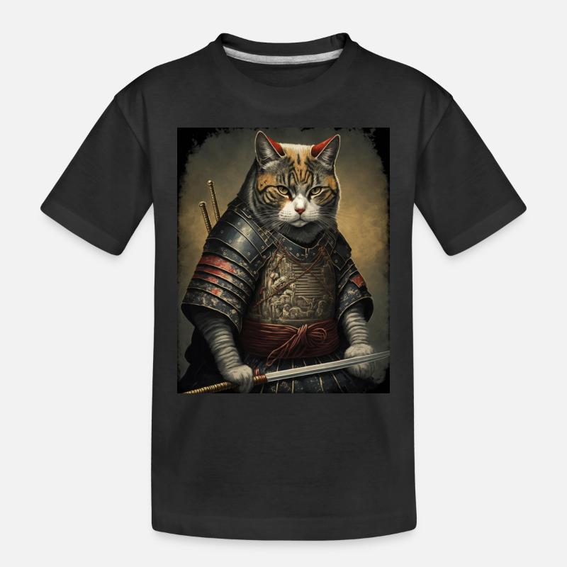 chatmurai 9 - T-shirt bio Premium Enfant - noir