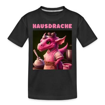 Hausdrache Hausdrachen Mutter Schwiegermama - Kinder Premium Bio T-Shirt - Schwarz - Vorne