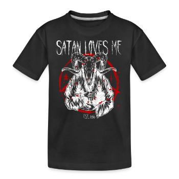 Satanist Baphomet Satanism - Kids' Premium Organic T-Shirt - black - Front