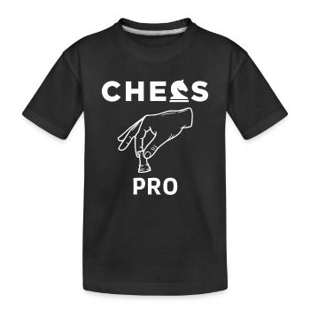 Échecs Pro - T-shirt bio Premium Enfant - noir - Devant