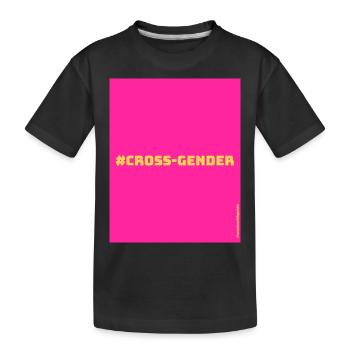 Cross-Gender - Kinder Premium Bio T-Shirt - Schwarz - Vorne