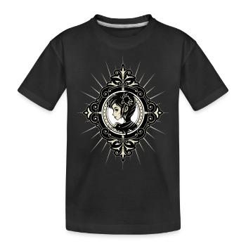 Goth Girl au look vintage - T-shirt bio Premium Enfant - noir - Devant