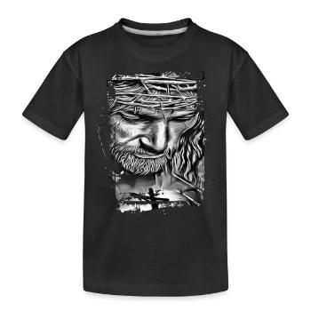 Jesus Mary Mother of Jesus Madonna Mary Marianna - Kids' Premium Organic T-Shirt - black - Front