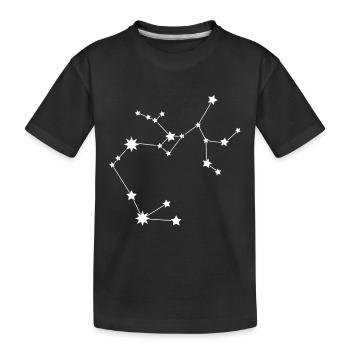 Zodiac sign Taurus - Kids' Premium Organic T-Shirt - black - Front