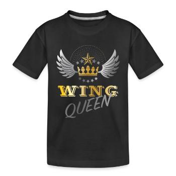 Biker Motorcycle Motorcycling Goldwing Queen - Kids' Premium Organic T-Shirt - black - Front
